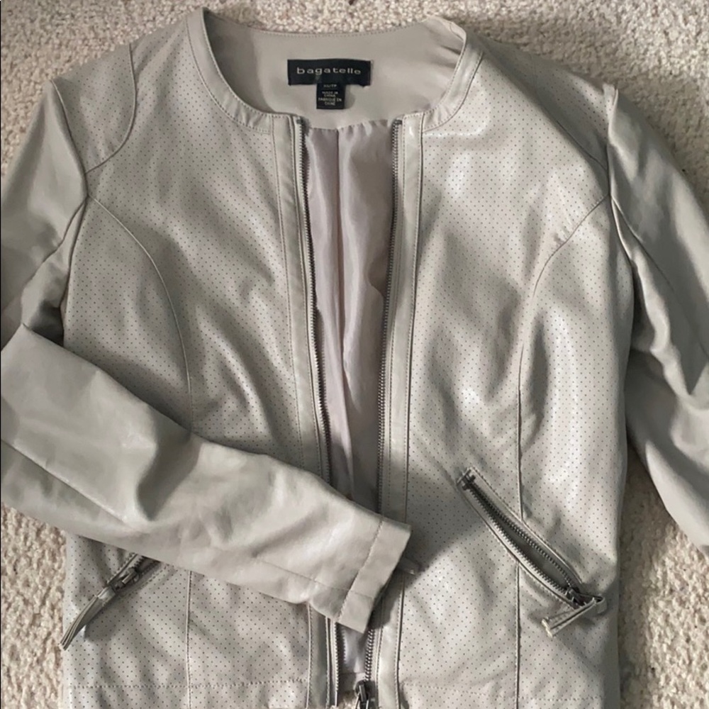 Bagatelle Tan Leather Jacket (NEW CONDITION)